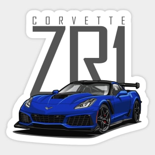 Chevy Corvette C7 ZR1 (Elkhart Blue) Sticker